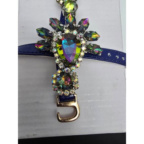 Azomodo  Blue Blingy‎ removable Gladiator Straps NIB - Picture 6 of 9